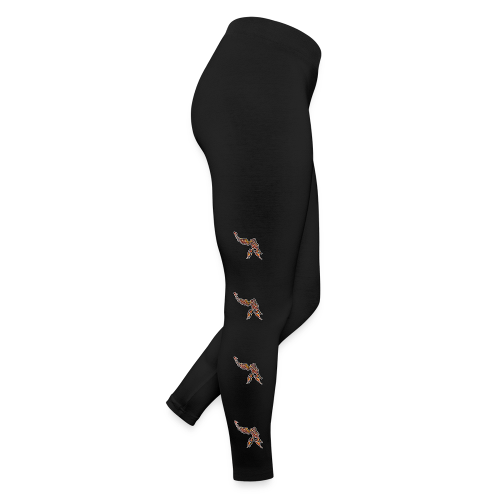 Frauen Jersey Leggings Phyllocrania paradoxa male - Schwarz