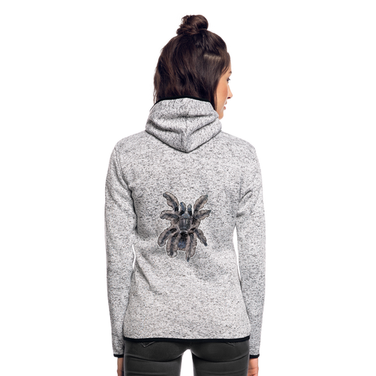 Frauen Kapuzen-Fleecejacke Tliltocatl albopilosus - Hellgrau meliert