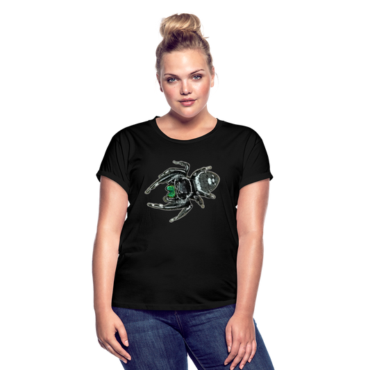 Frauen Oversized T-Shirt Phidippus regius White Bahamas male - Schwarz