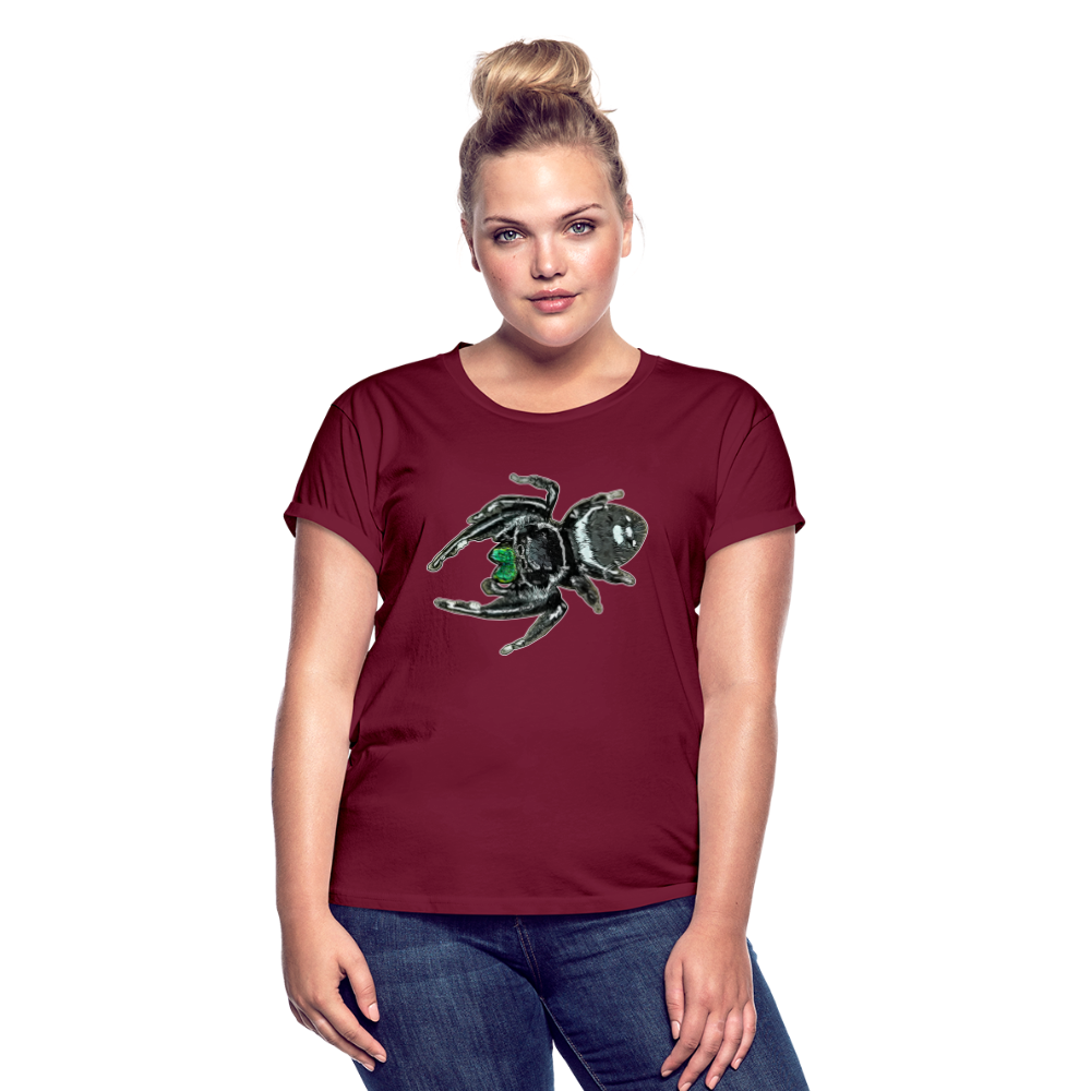 Frauen Oversized T-Shirt Phidippus regius White Bahamas male - Bordeaux
