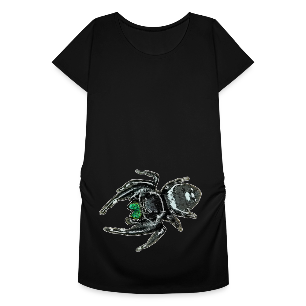 Frauen Schwangerschafts-T-Shirt Phidippus regius White Bahamas male - Schwarz