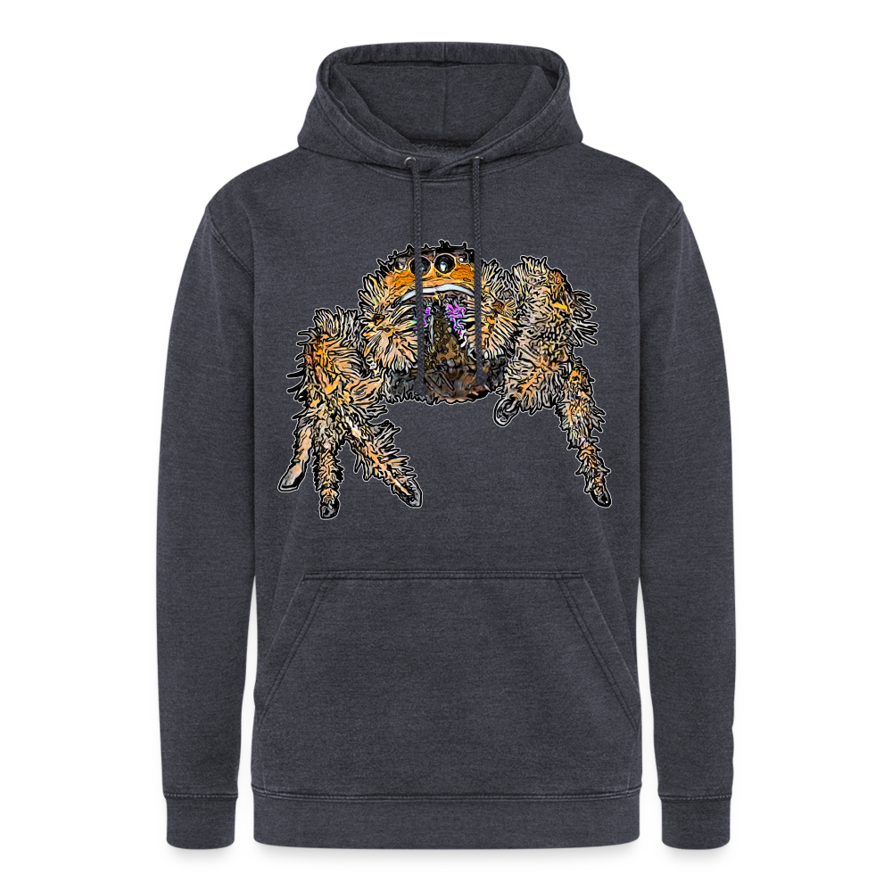 Unisex Vintage Hoodie Phidippus regius Everglades female - Vintage Navy