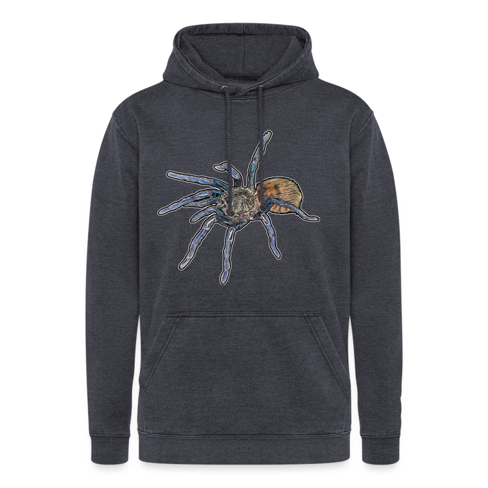 Unisex Vintage Hoodie Chromatopelma cyaneopubescens - Vintage Navy