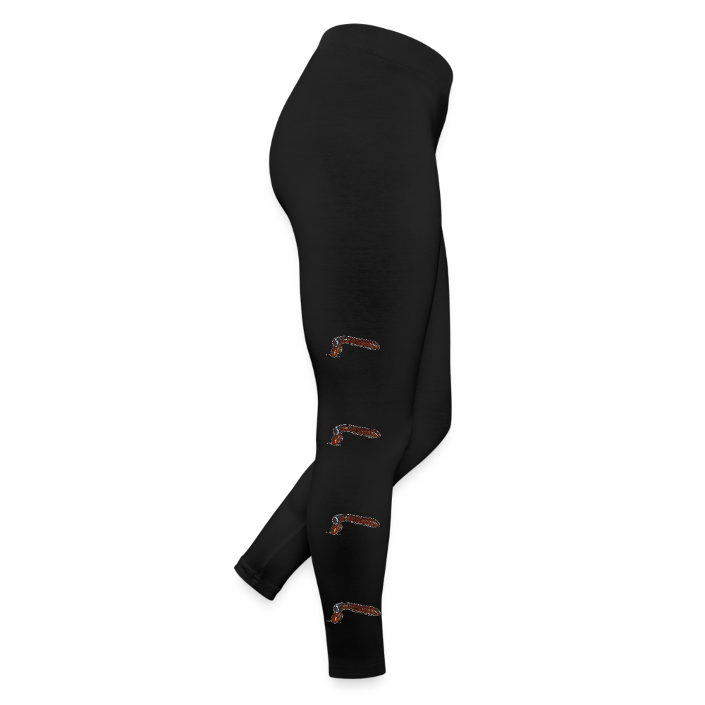 Frauen Jersey Leggings Ophistreptus guineensis - Schwarz