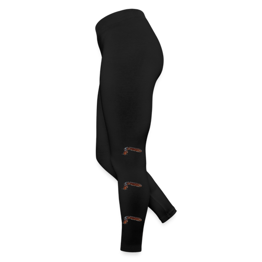 Frauen Jersey Leggings Ophistreptus guineensis - Schwarz
