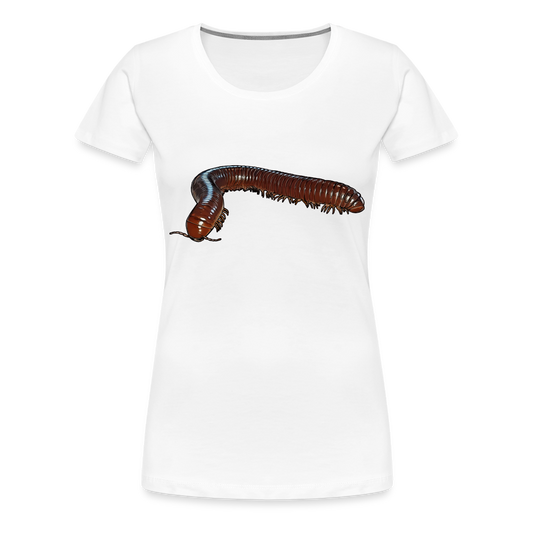Frauen Basic T-Shirt Ophistreptus guineensis - weiß