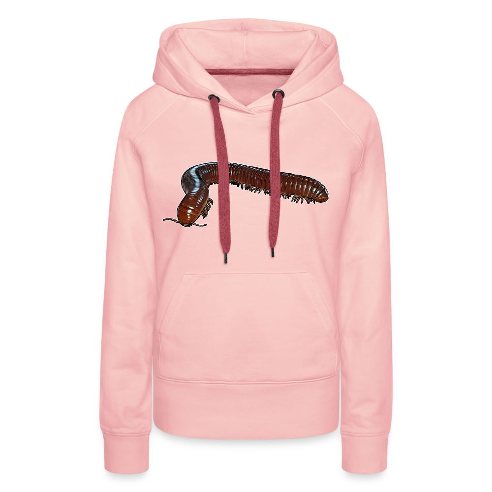 Frauen Hoodie Ophistreptus guineensis - Kristallrosa