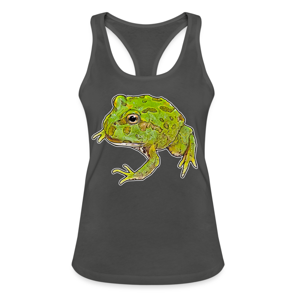 Frauen Ringerrücken Tank Top Ceratophrys cranwelli Peppermint Blue - Graphite