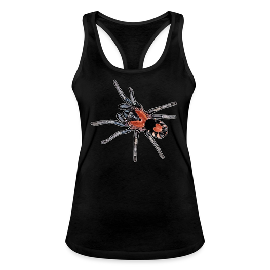 Frauen Ringerrücken Tank Top Cyriocosmus elegans - Schwarz