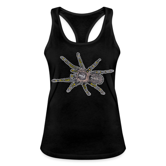 Frauen Ringerrücken Tank Top Grammostola pulchripes - Schwarz