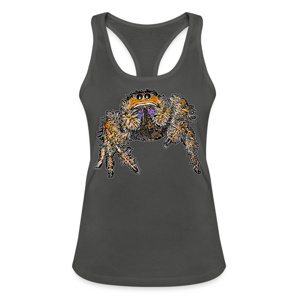 Frauen Ringerrücken Tank Top Phidippus regius Everglades female - Graphite