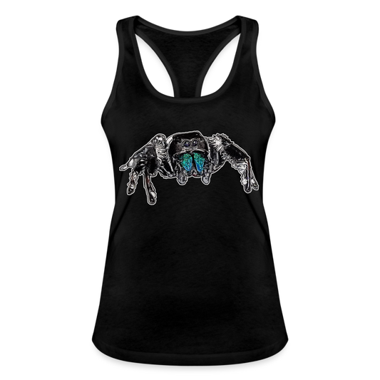 Frauen Ringerrücken Tank Top Phidippus regius Everglades male - Schwarz