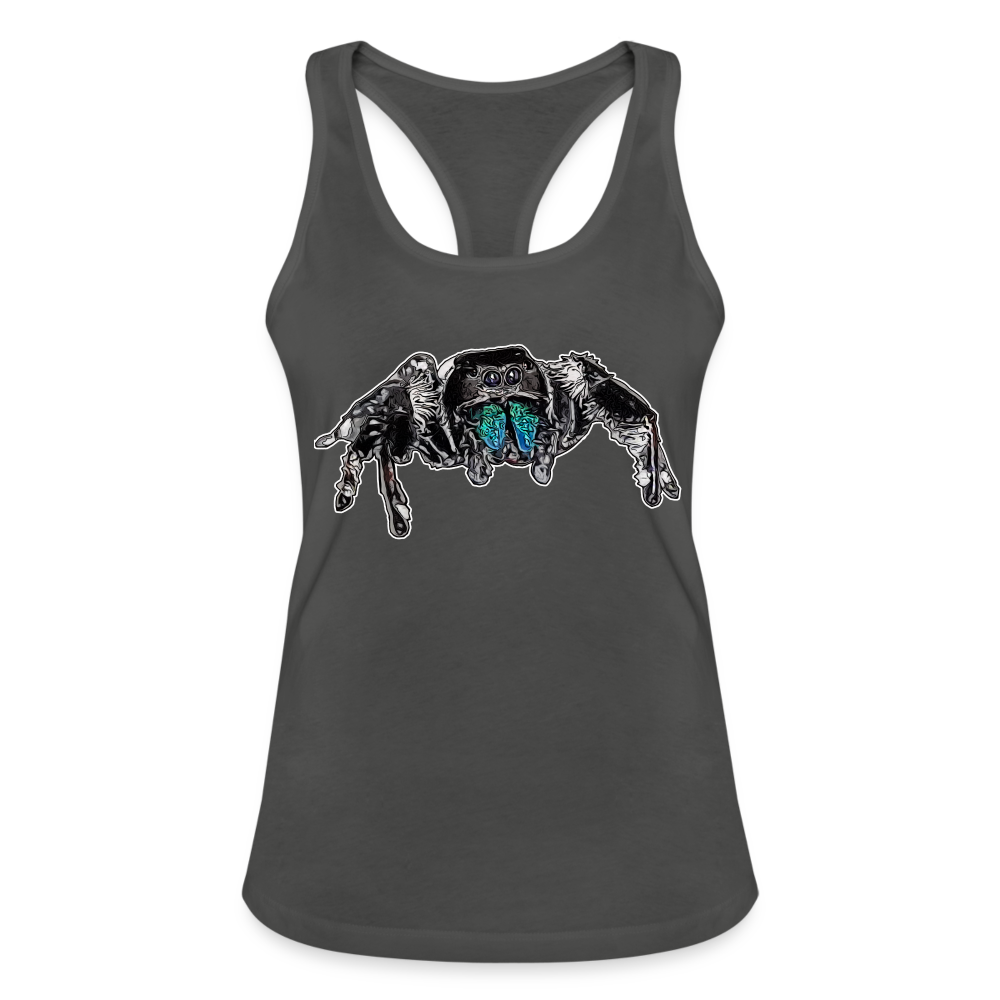 Frauen Ringerrücken Tank Top Phidippus regius Everglades male - Graphite