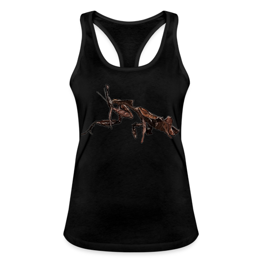 Frauen Ringerrücken Tank Top Phyllocrania paradoxa female 2 - Schwarz