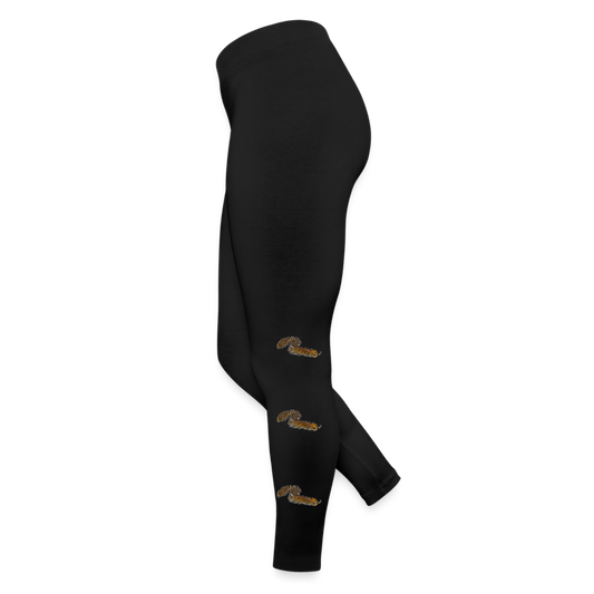 Frauen Jersey Leggings Telodeinopus aoutii - Schwarz