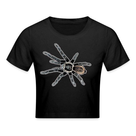 Crop T-Shirt Tliltocatl vagans - Schwarz