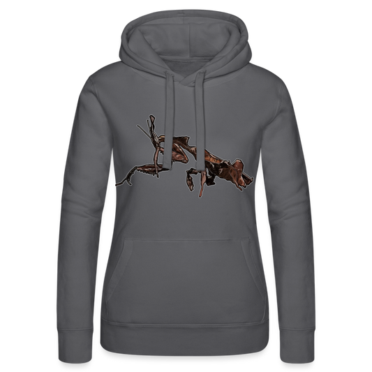 Frauen Russell Kapuzen Sweater Phyllocrania paradoxa female 2 - Grau