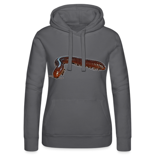 Frauen Russell Kapuzen Sweater Ophistreptus guineensis - Grau