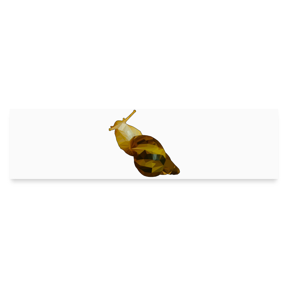 Auto-Aufkleber Achatina reticulata Low Poly - Mattweiß