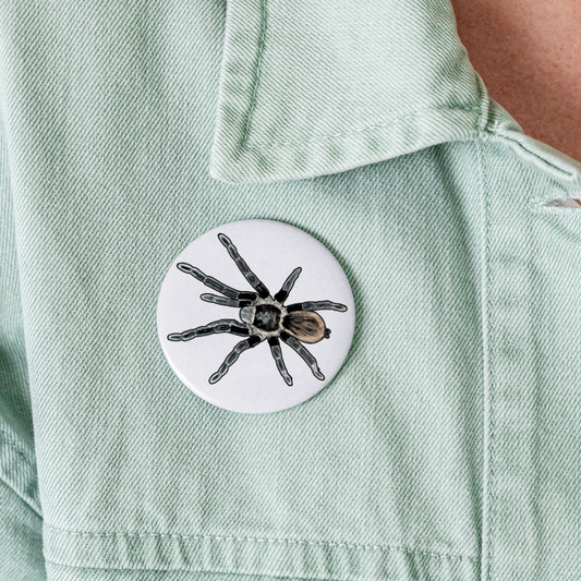 Buttons groß 56 mm (5er Pack) Tliltocatl vagans - weiß