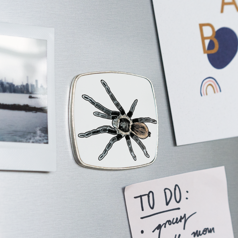 Kühlschrankmagnet eckig Tliltocatl vagans - weiß