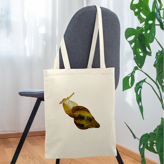 Stoffbeutel Achatina reticulata Low Poly - Natur