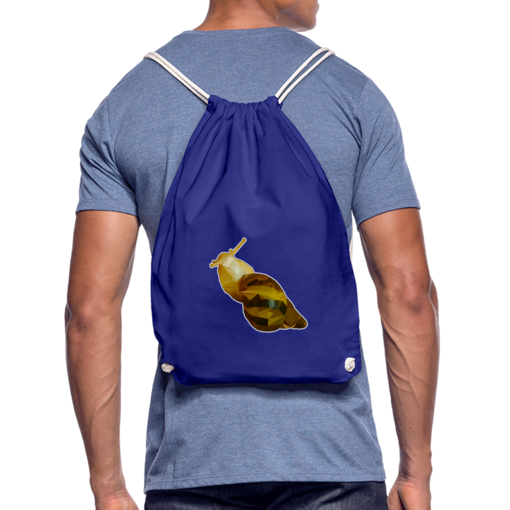 Turnbeutel Achatina reticulata Low Poly - Königsblau