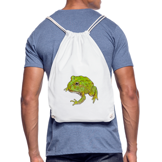 Turnbeutel Ceratophrys cranwelli Peppermint Blue - weiß