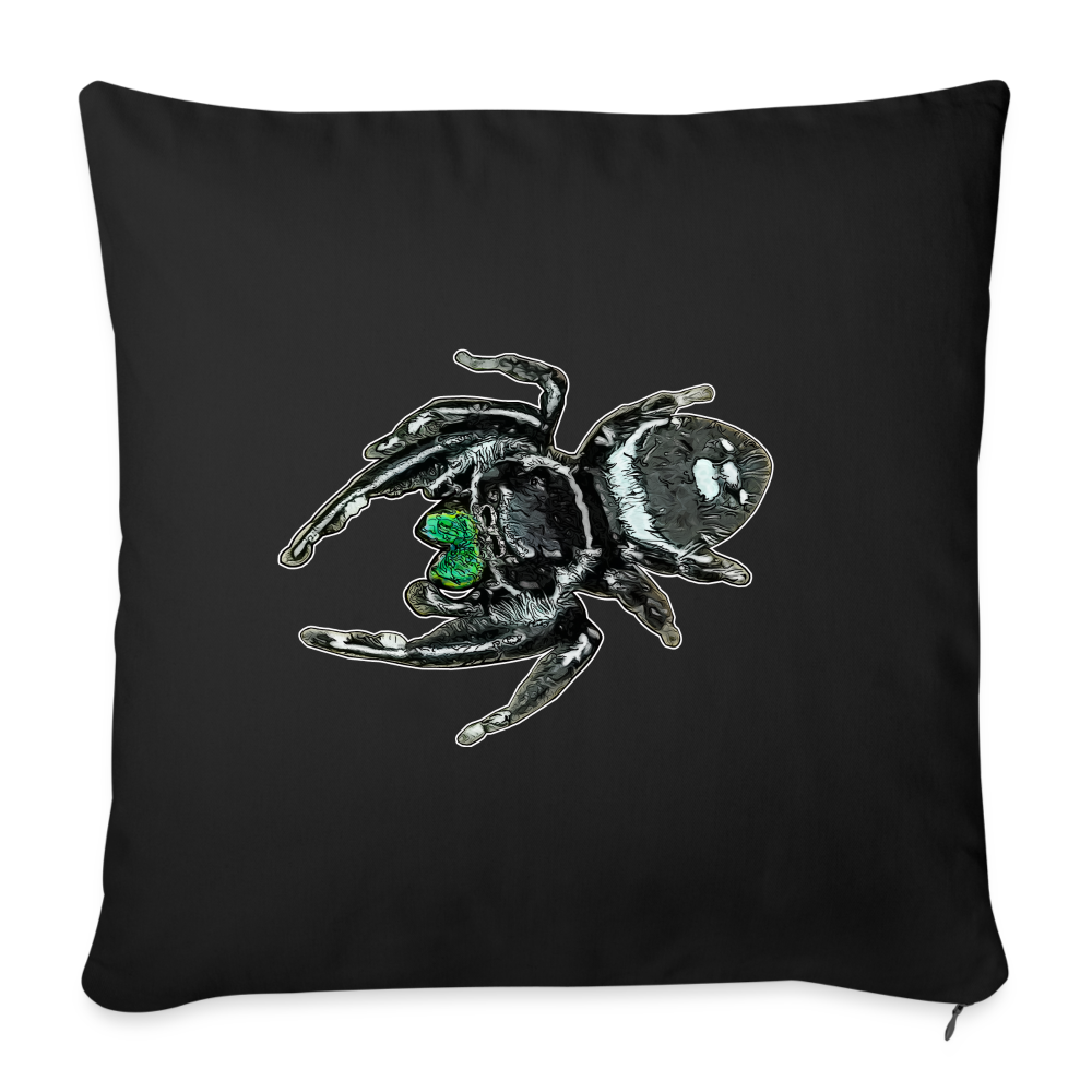 Sofakissen mit Füllung 44 x 44 cm Phidippus regius White Bahamas male - Schwarz