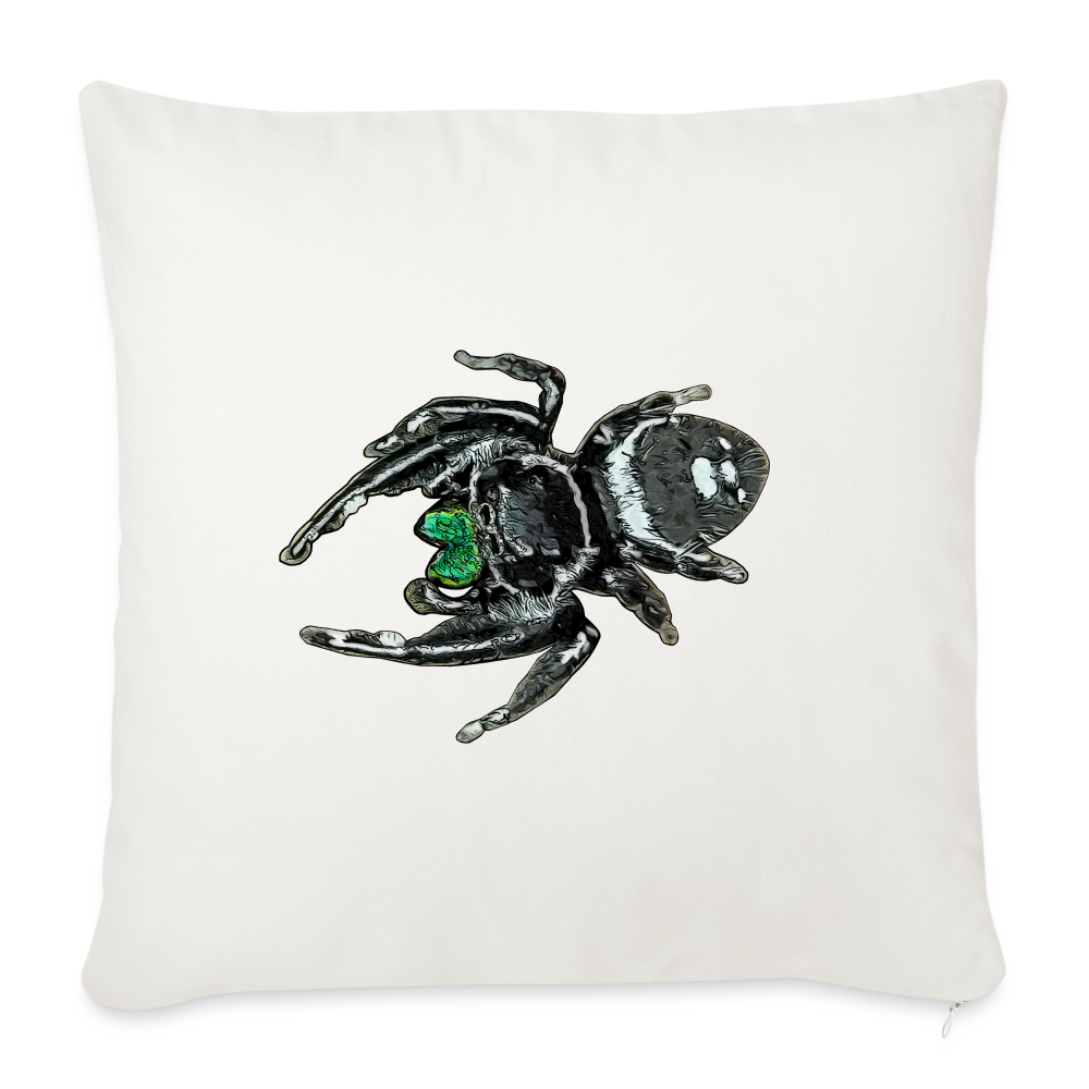 Sofakissen mit Füllung 44 x 44 cm Phidippus regius White Bahamas male - Naturweiß