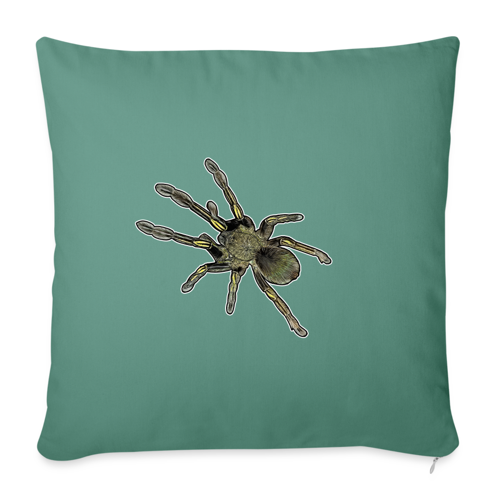 Sofakissen mit Füllung 44 x 44 cm Ephebopus murinus - Tanngrün