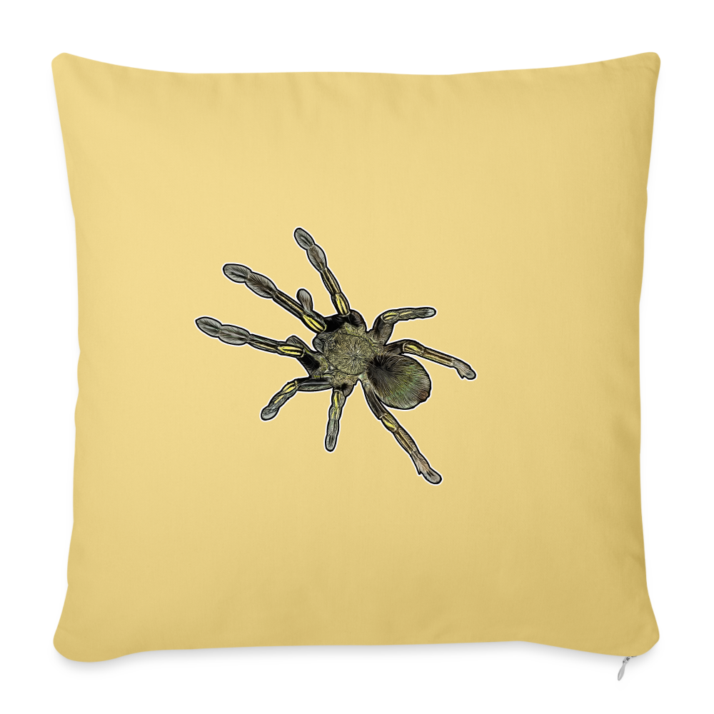 Sofakissen mit Füllung 44 x 44 cm Ephebopus murinus - Hellgelb