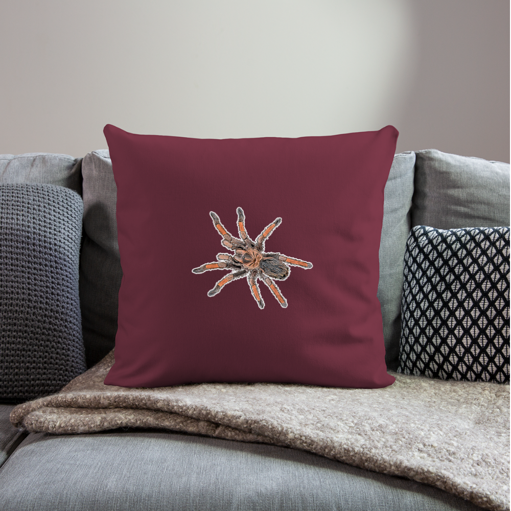 Sofakissen mit Füllung 44 x 44 cm Brachypelma emilia - Burgunderrot