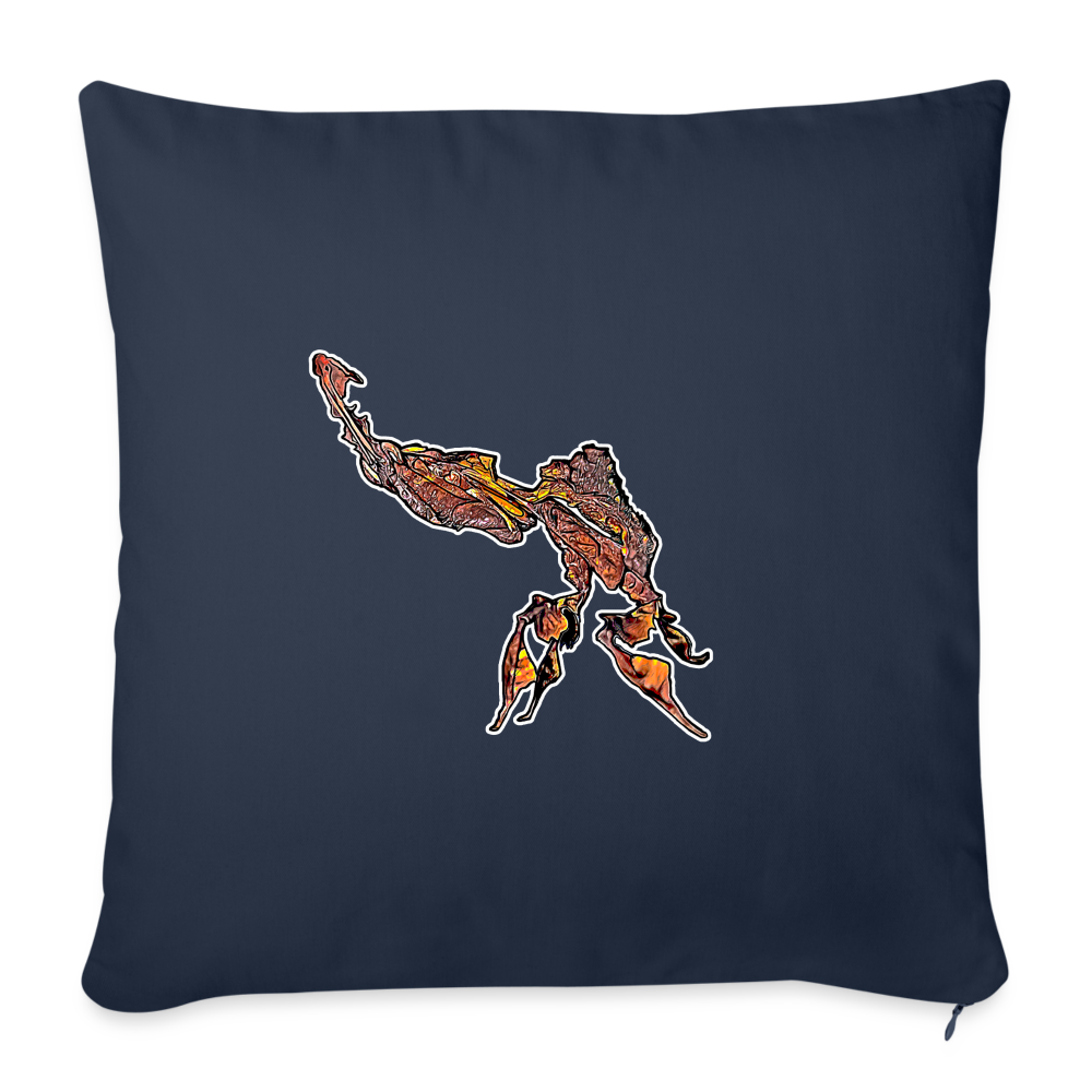 Sofakissen mit Füllung 44 x 44 cm Phyllocrania paradoxa male - Navy