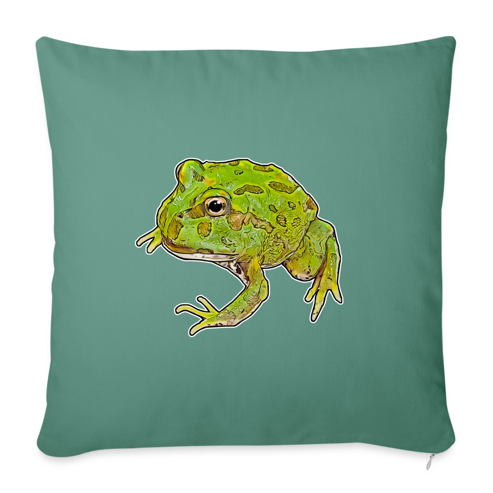 Sofakissen mit Füllung 44 x 44 cm Ceratophrys cranwelli Peppermint Blue - Tanngrün