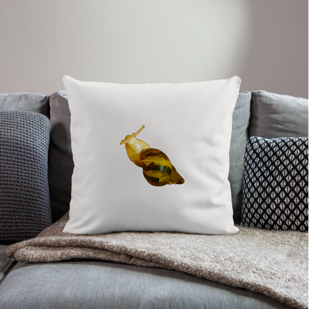 Sofakissen mit Füllung 44 x 44 cm Achatina reticulata Low Poly - Naturweiß