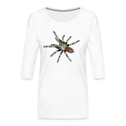 Frauen 3/4-Arm Shirt Nhandu chromatus - weiß