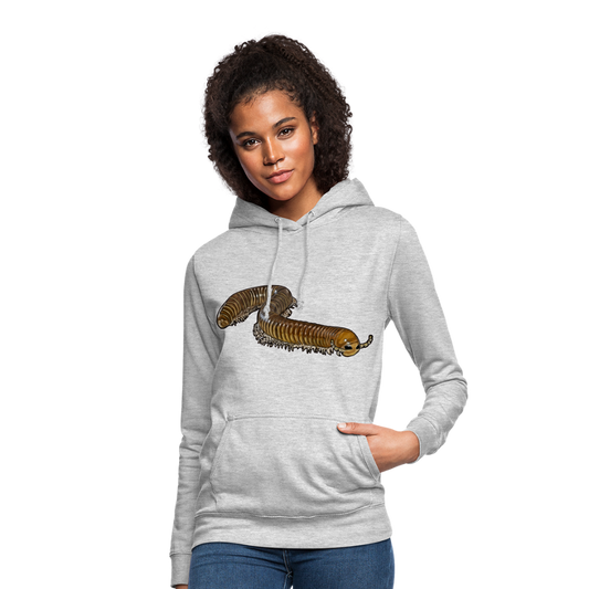 Frauen Freizeit-Hoodie Telodeinopus aoutii - Hellgrau meliert
