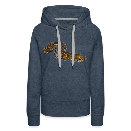 Frauen Hoodie Telodeinopus aoutii - Jeansblau