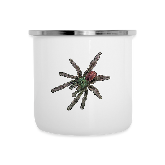 Emaille-Tasse Caribena versicolor - weiß