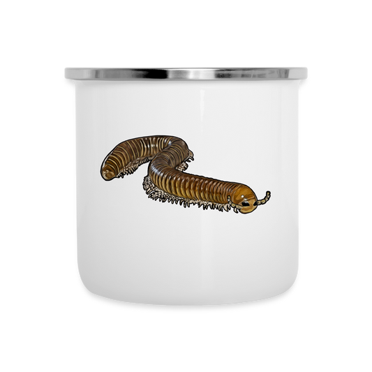 Emaille-Tasse Telodeinopus aoutii - weiß