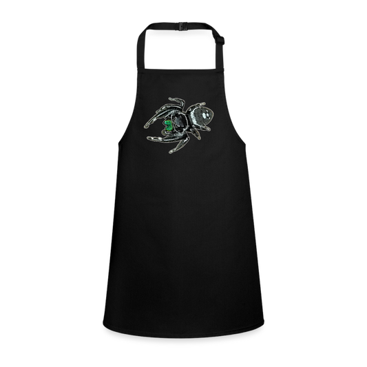 Kinder Kochschürze Phidippus regius White Bahamas male - Schwarz