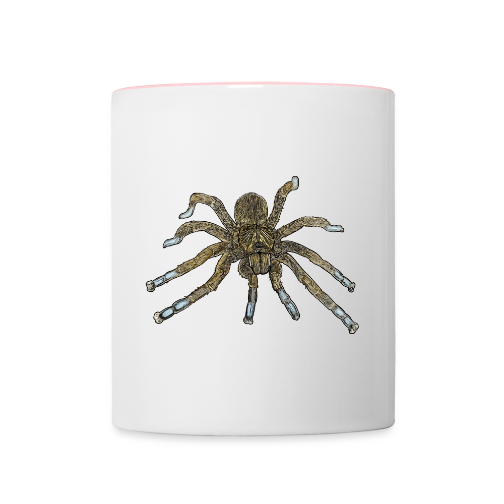 Tasse farbig Idiothele mira - Weiß/Pink