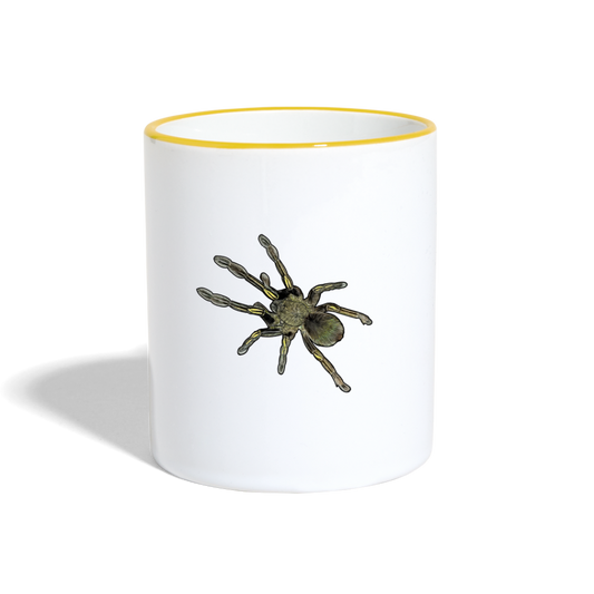 Tasse farbig Ephebopus murinus - Weiß/Gelb