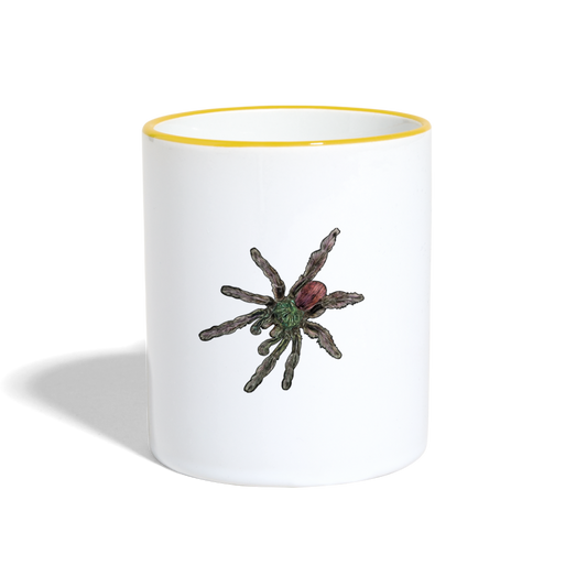 Tasse farbig Caribena versicolor - Weiß/Gelb