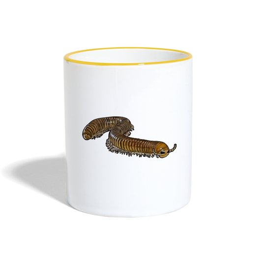 Tasse farbig Telodeinopus aoutii - Weiß/Gelb