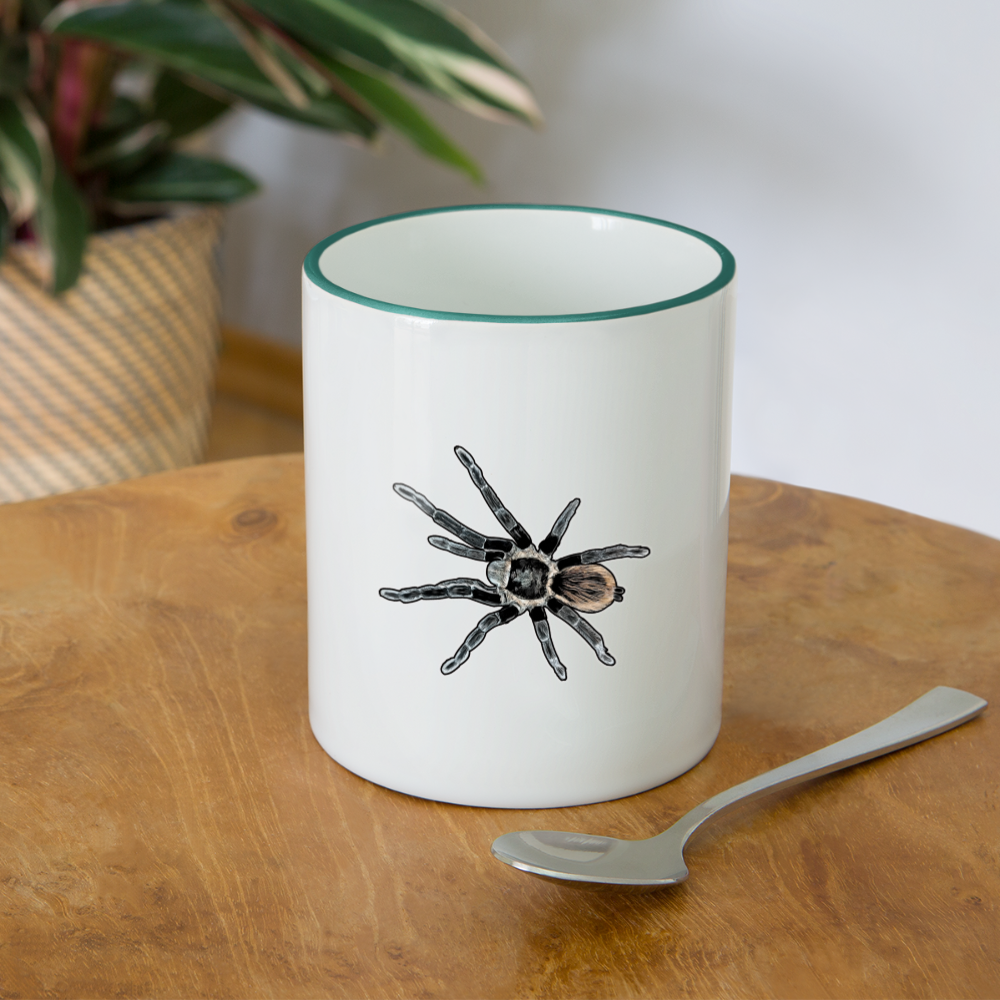 Tasse farbig Tliltocatl vagans - Weiß/Dunkelgrün