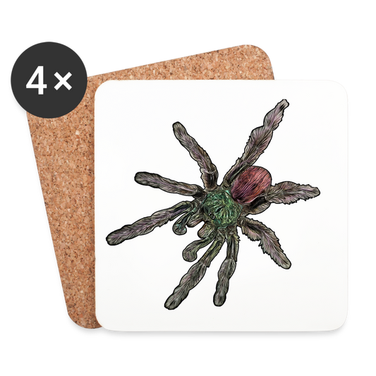 Untersetzer 4er Set Caribena versicolor - weiß