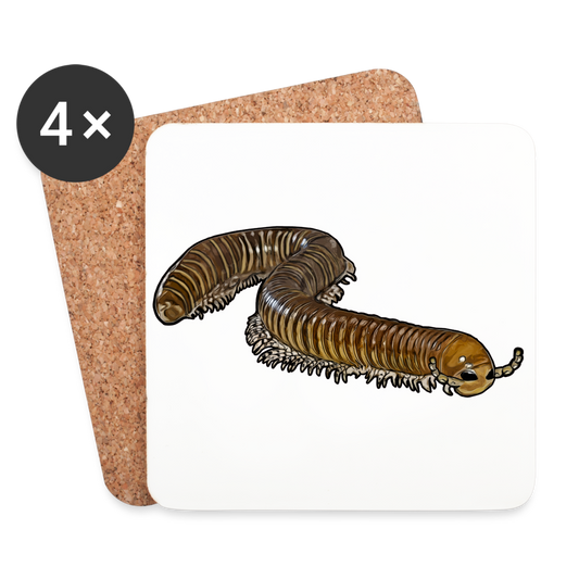 Untersetzer 4er Set Telodeinopus aoutii - weiß