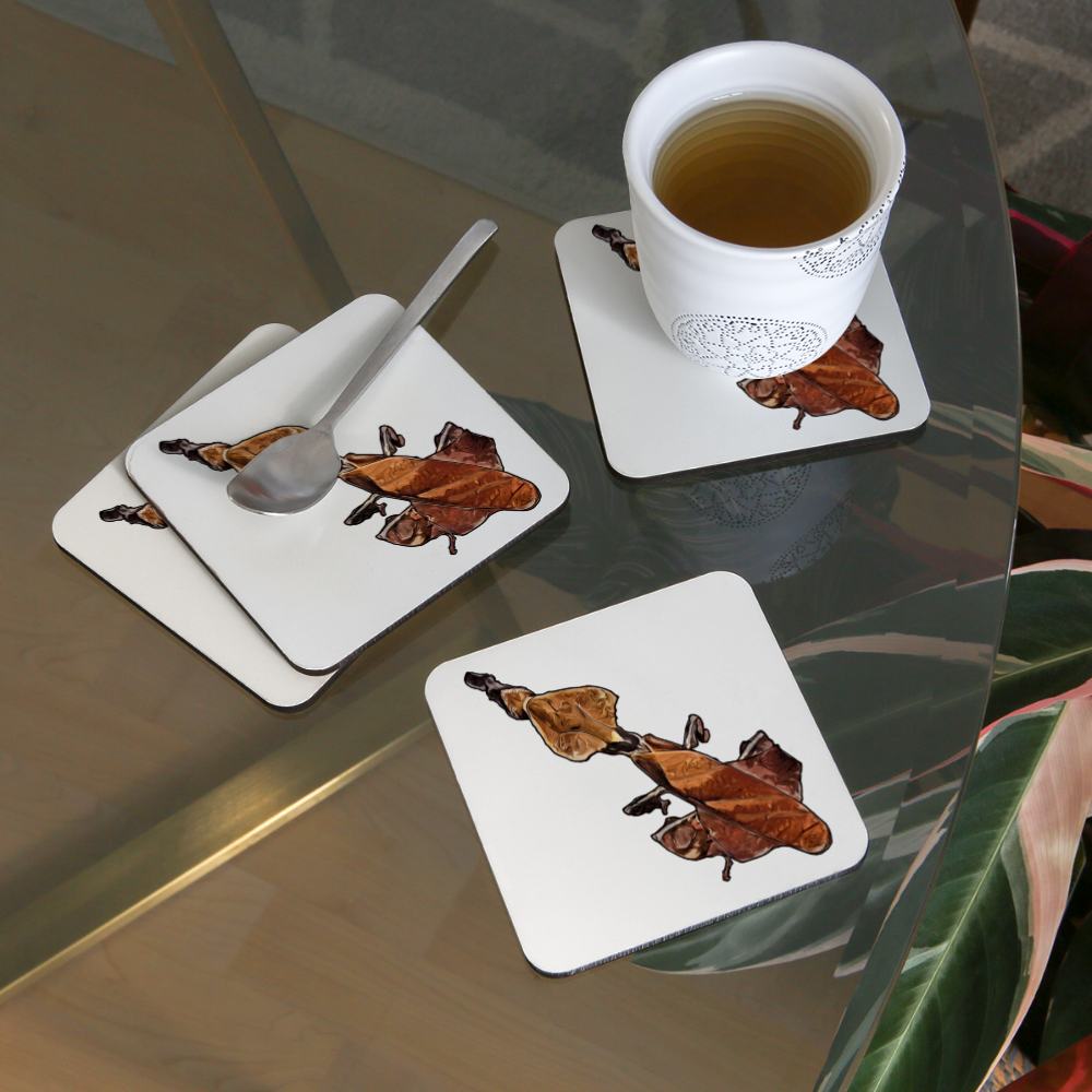 Untersetzer 4er Set Phyllocrania paradoxa female - weiß